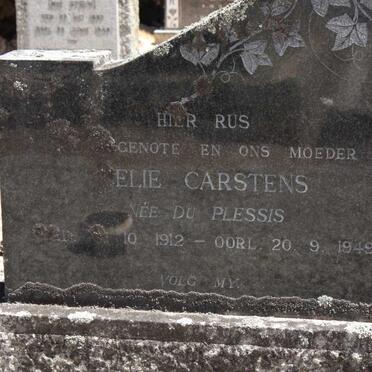 CARSTENS Nelie nee DU PLESSIS 1912-1949