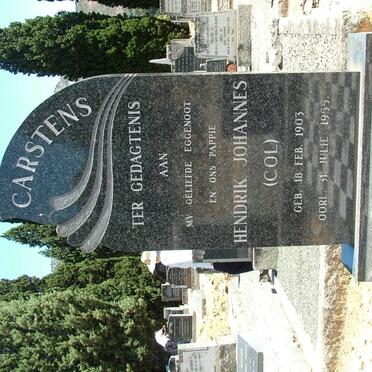CARSTENS Hendrik Johannes 1903-1955