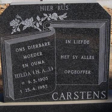 CARSTENS H.A.J. 1905-1987
