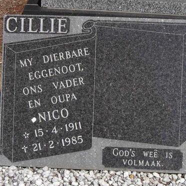 CILLIE Nico 1911-1985