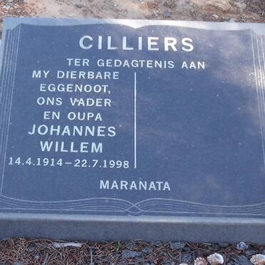 CILLIERS Johannes Willem 1914-1998