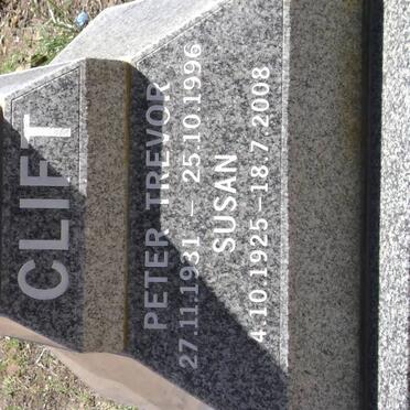 CLIFT Peter Trevor 1931-1996 &amp; Susan 1925-2008