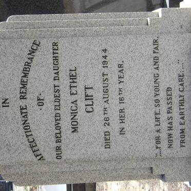 CLIFT Monica Ethel -1944