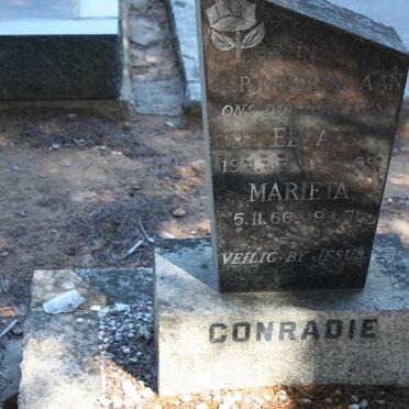 CONRADIE Ella 1965-1969 :: CONRADIE Marieta 1966-1971