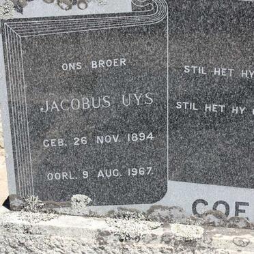 COETZE Jacobus Uys 1894-1967