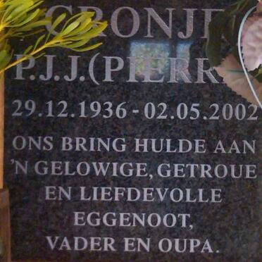 CRONJE P.J.J. 1936-2002