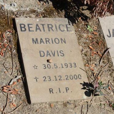 DAVIS Beatrice Marion 1933-2000 :: JANTJIES Eric