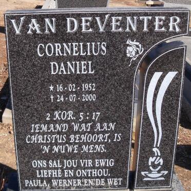 DEVENTER Cornelius Daniel, van 1952-2000