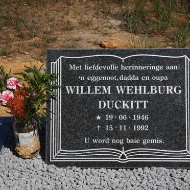 DUCKITT Willem Wehlburg 1946-1992