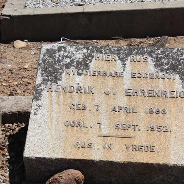 EHRENREICH Hendrik J. 1888-1952