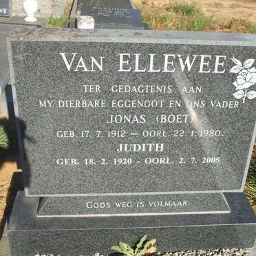 ELLEWEE Jonas, van 1912-1980 &amp; Judith 1920-2005