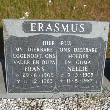 ERASMUS Frans 1905-1983 &amp; Nellie 1905-1987