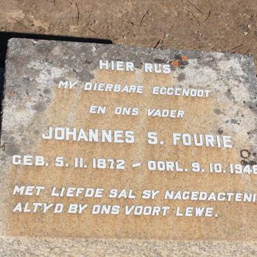FOURIE Johannes S. 1872-1948