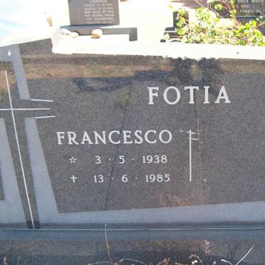 FOTIA Francesco 1938-1985