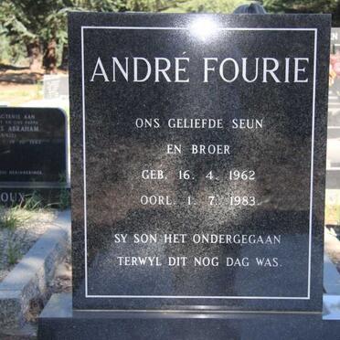 FOURIE André 1962-1983