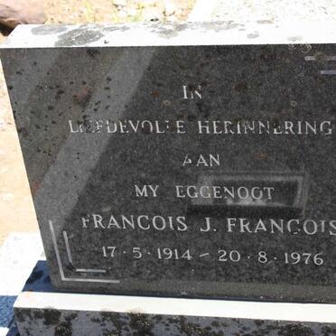 FRANCOIS J. Francois 1914-1976