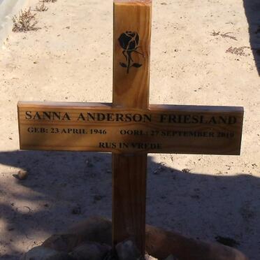FRIESLAND Sanna Anderson 1946-2010