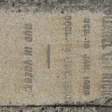 FRICK Carel C. 1856-1940