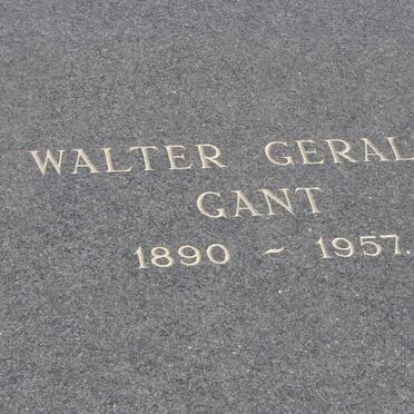 GANT Walter Gerald 1890-1957