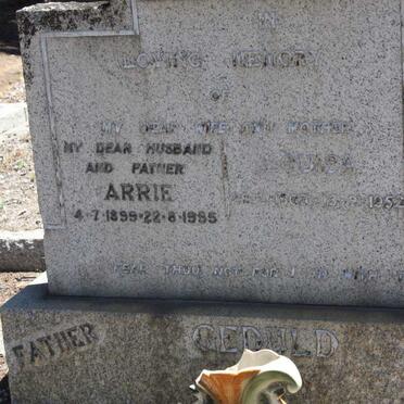 GEDULD Arrie 1899-1985 &amp; Louisa 1903-1952