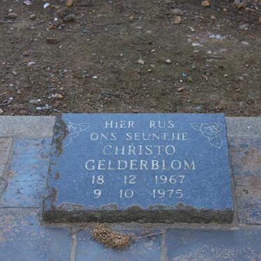 GELDERBLOM Christo 1967-1975