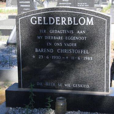 GELDERBLOM Barend Christoffel 1930-1983