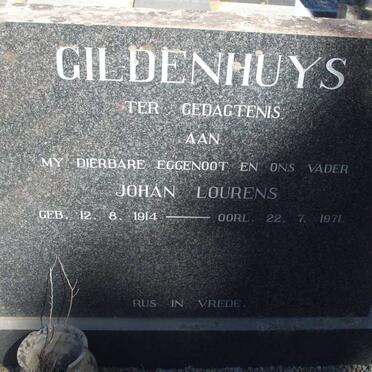 GILDENHUYS Johan Lourens 1914-1971