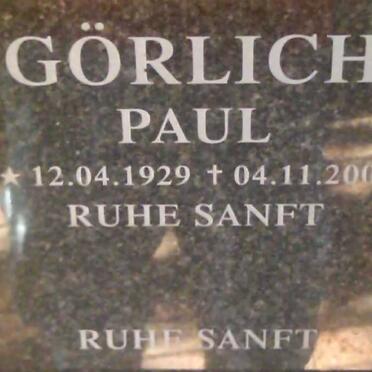 GÖRLICH Paul 1929-2003