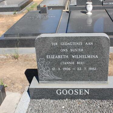 GOOSEN Elizabeth Wilhelmina 1906-1982