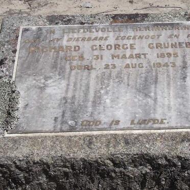 GRUNEBERG Richard George 1895-1943