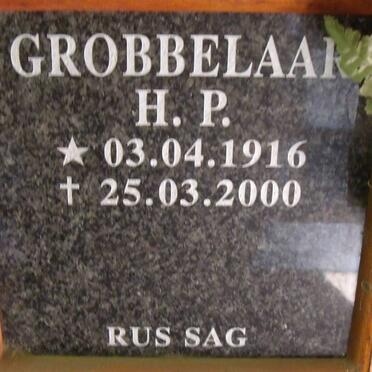 GROBBELAAR  H.P. 1916-2000