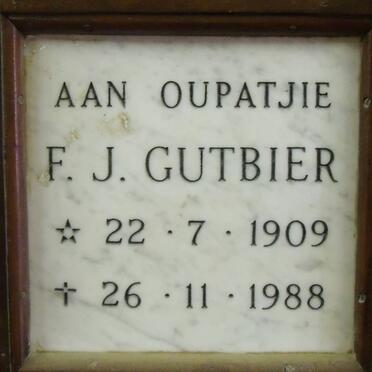 GUTBIER F.J. 1909-1988