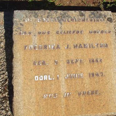 HAMILTON Fredrika J. 1862-1947