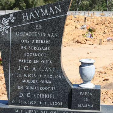 HAYMAN J.C.A. 1928-1987 &amp; D.C. 1929-2005