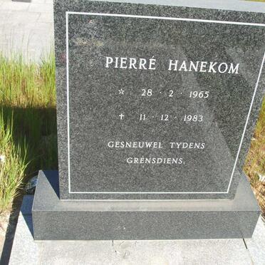 HANEKOM Pierre 1965-1983