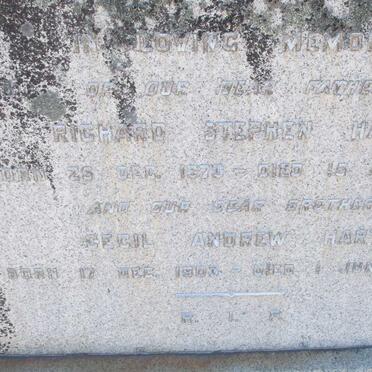 HART Richard Stephen 1873-1945 :: HART Cecil Andrew 1903-1949