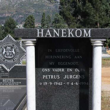 HANEKOM Petrus Jurgens 1942-1994