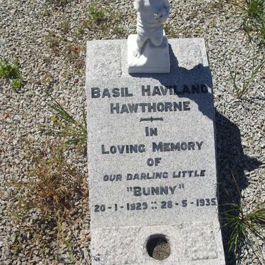 HAWTHORNE Basil Haviland 1929-1935