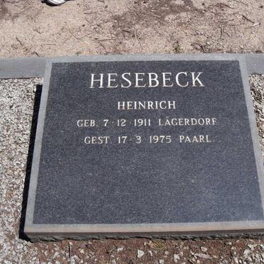 HESEBECK Heinrich 1911-1975