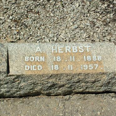 HERBST A. 1888-1957