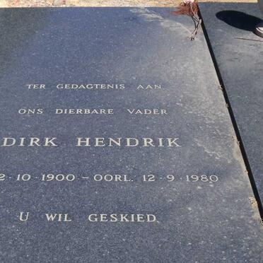HEYDENRYCH Dirk Hendrik 1900 -1980 &amp; Anna Margaretha DE VILLIERS 1903-1977