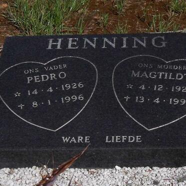 HENNING Pedro 1926-1996 &amp; Magtildt 1926-1994