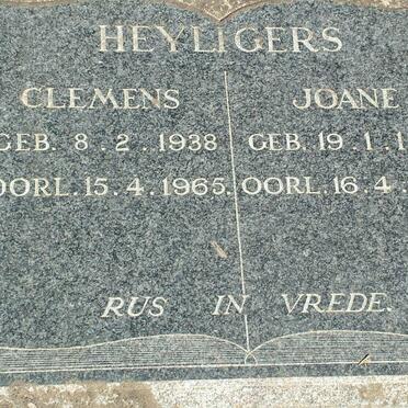 HEYLIGERS Clemens 1938-1965 &amp; Joan 1943-1965