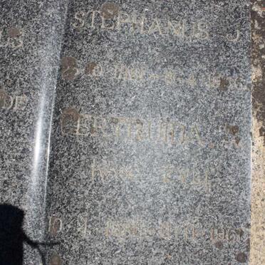 HEERDEN Stephanus J., van -1936 &amp; Gertruida VAN ZYL -1961