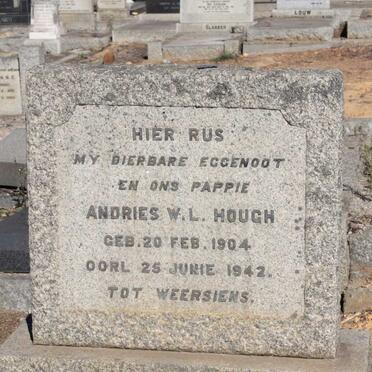 HOUGH Andries W.L. 1904-1942