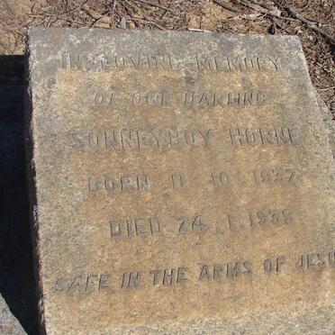 HORNE Sonneyboy 1937-1939