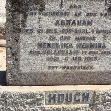 HOUGH Abraham 18?8-1952 &amp; Hendrika Hermina 1887-1963