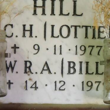 HILL W.R.A. -1979 &amp; C.H. -1977