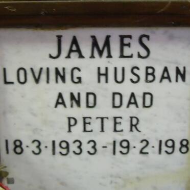 JAMES Peter 1933-1984