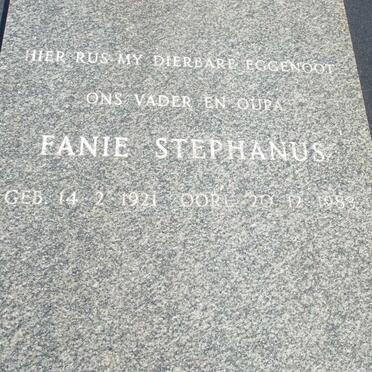 JACOBS Fanie Stephanus 1921-1983 &amp; Catherina 1924-1987